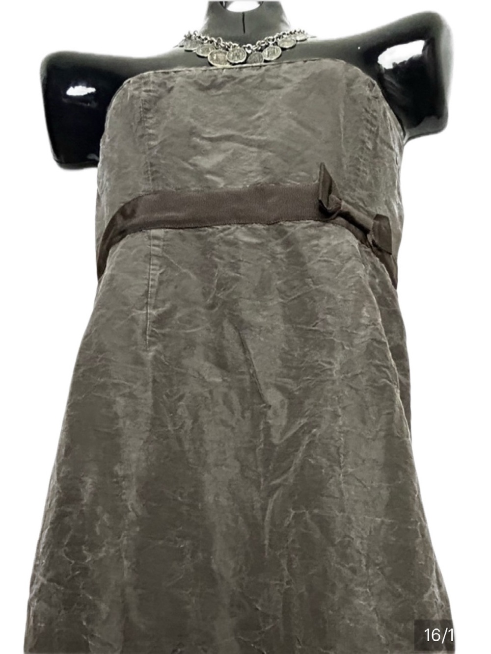 J. Crew Strapless Dress with Waist Bow - Picture 15 of 16